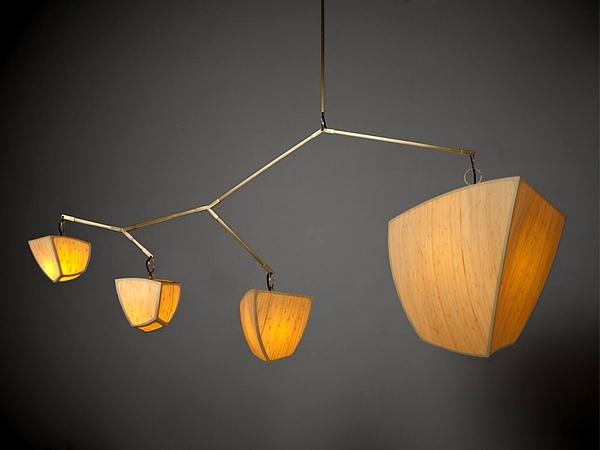 ljus dekorationslampa trendig bambu design Constantin avantgarde