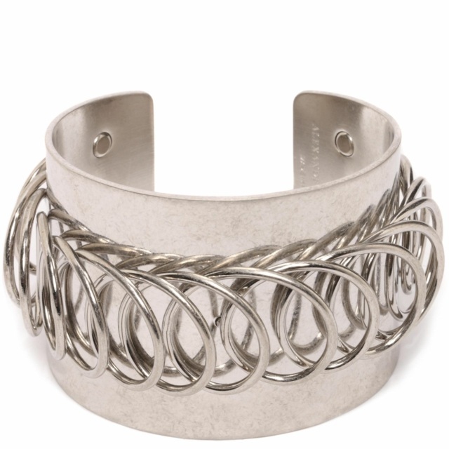 Glänsande silver armband kedja element