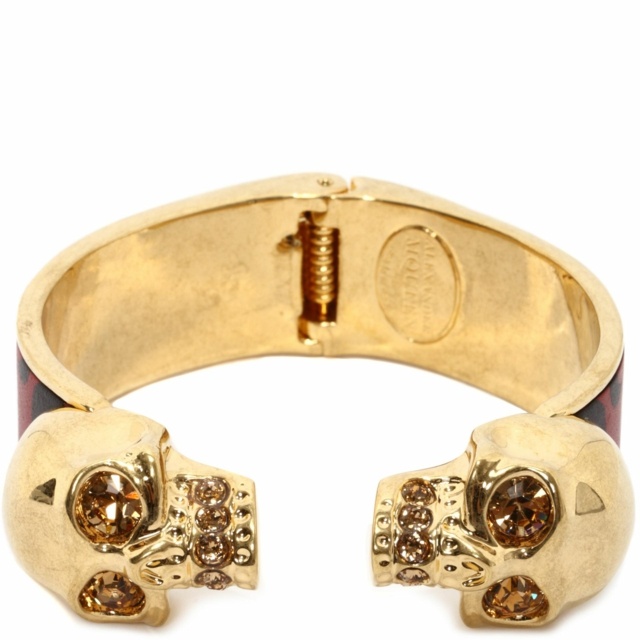 Guldfärgade ormmotiv bangle kostymsmycken
