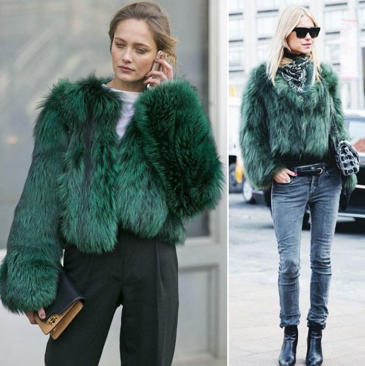 Modetrender-2015-fuskpäls-jacka-grön