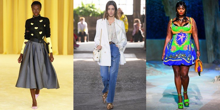 Modetrender Våren 2021 Milan Fashion Week Trender Kvinnor
