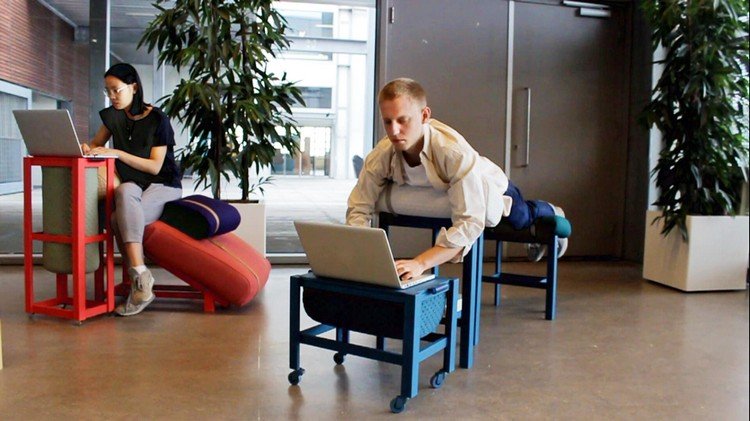 moderna modulära kontorsmöbler praktisk design arbetar hemmakontor geoffrey pascal grafeiophobia rullar liggande med laptopbord