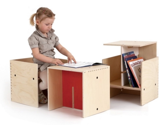 Skrivbordsmodulär innovativ design för barnmöbler