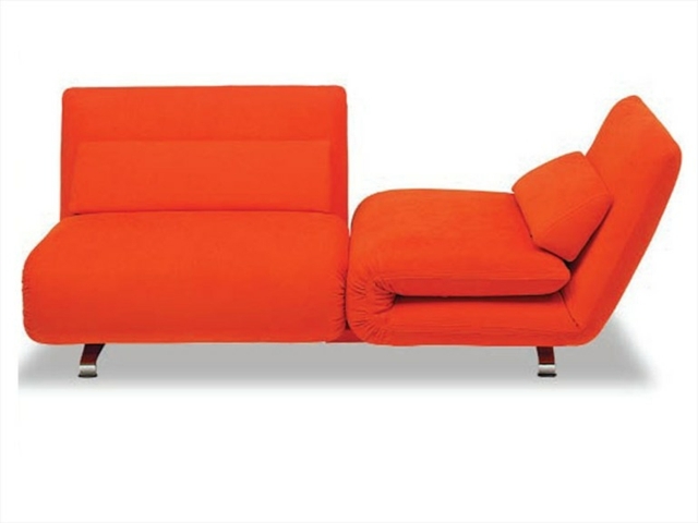 Soffa design idé orange justerbara ryggstöd