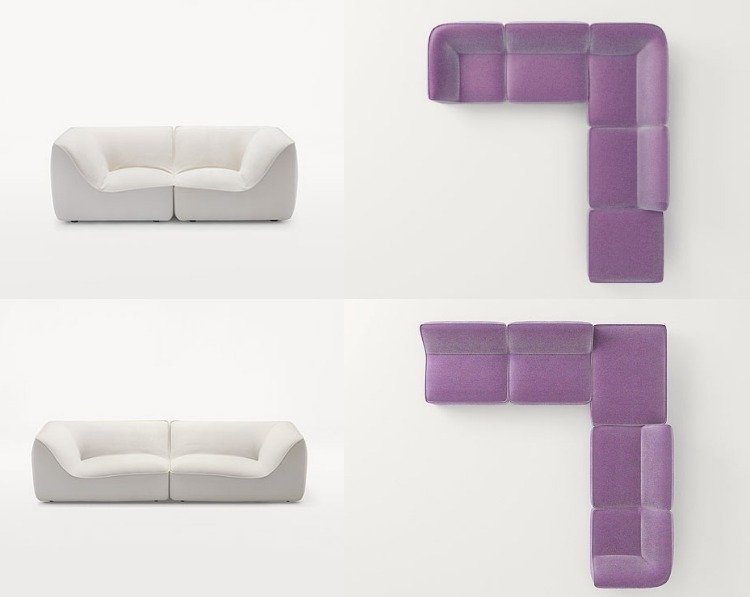 modulär soffa -design-design-moduler-klädsel-kombinationer-vit-lila färg