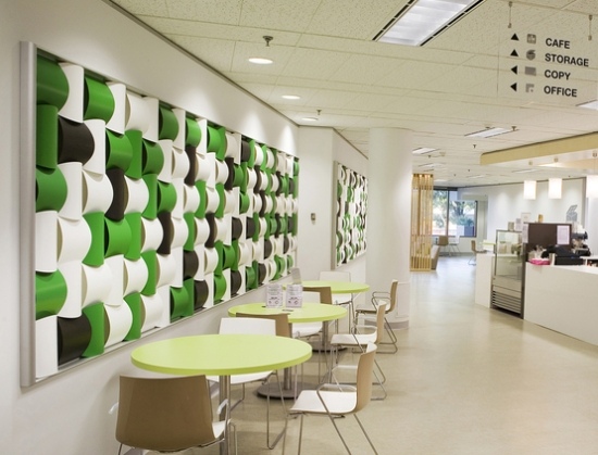 Wovin Wall-Design inredning vit-svart-grönt väggsystem