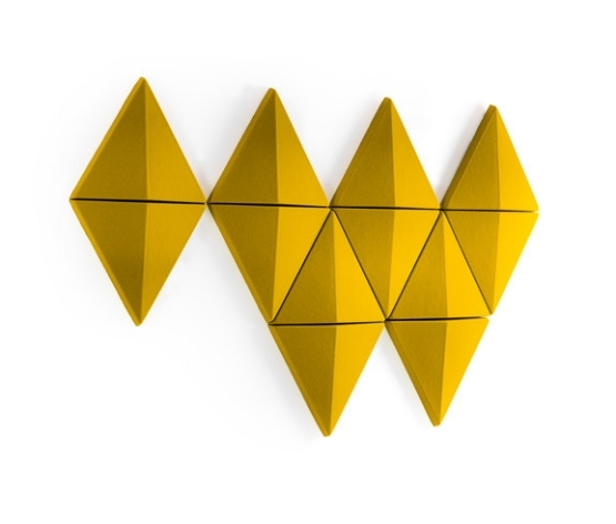 Gul modul triangel Abstracta Design