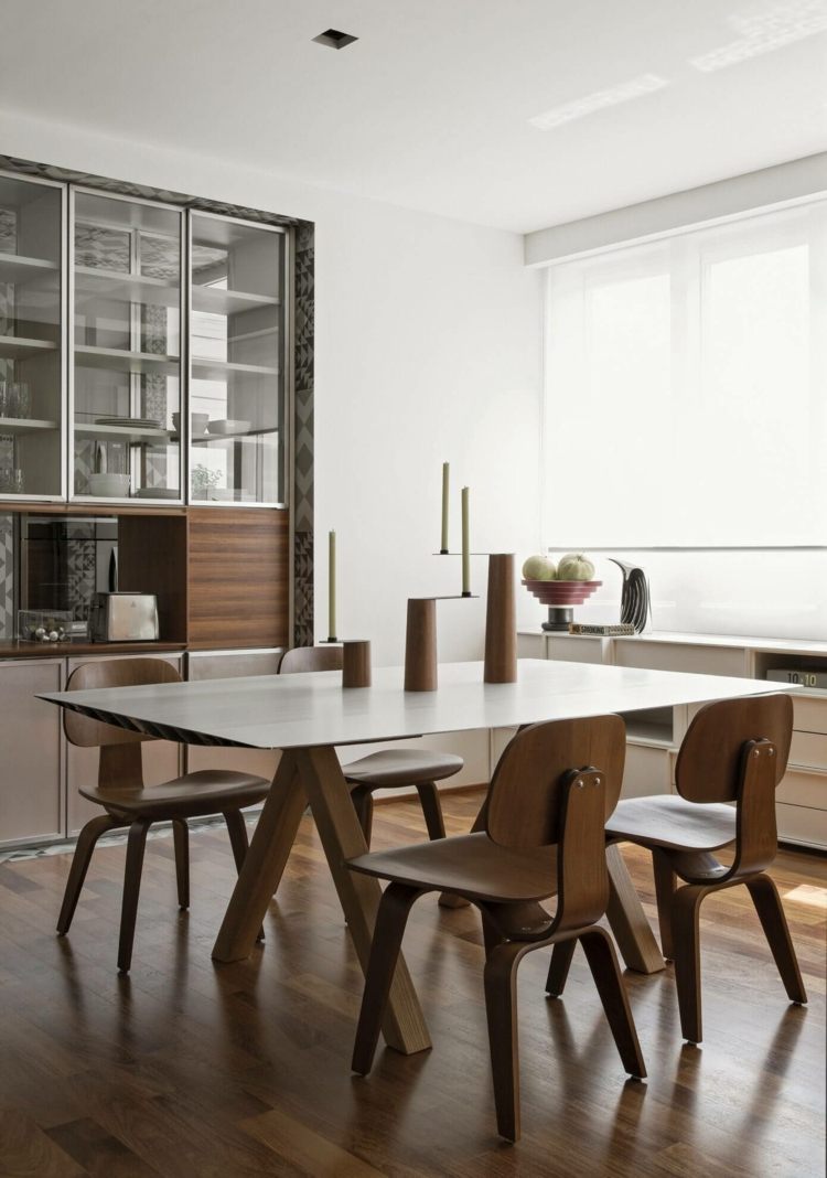 svartvit-kök-matsal-möbler-modern-dekorationer-trä-design