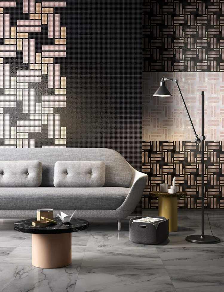 design-mosaik-kakel-sväng-grafiska-motiv-ljusgrå-soffa-soffbord