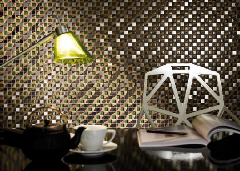Mosaik-kakel-grön-vägg-design-vardagsrum-hem-kontor-ädel