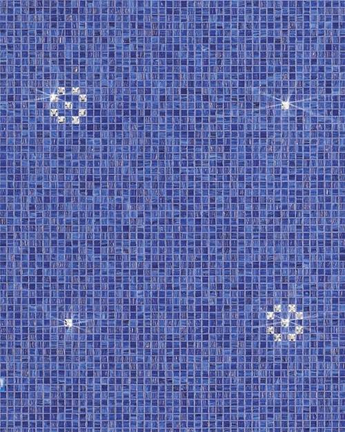 Mosaikplattor blå kristaller Swarovski