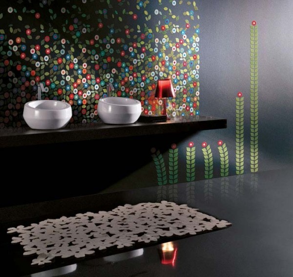 Trendglasmosaikplattor Italien design