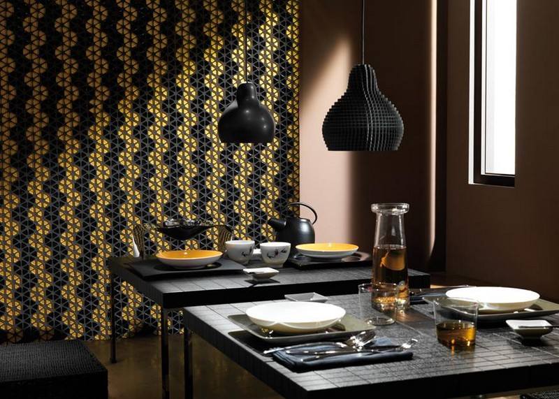 Mosaikplattor-kök-matsal-plats-vägg-blommönster