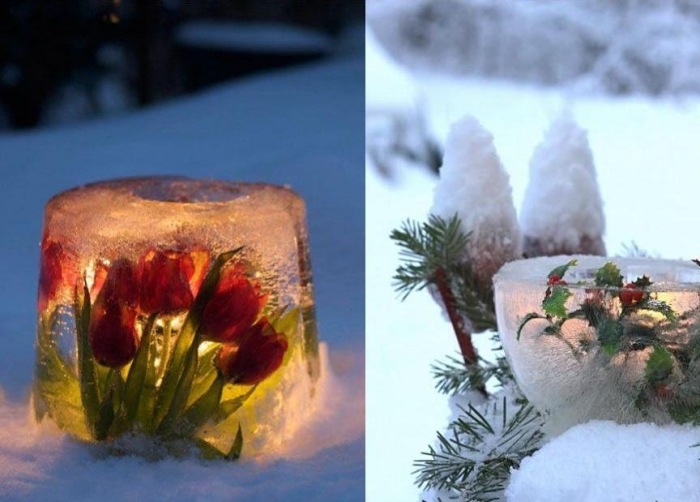 saga-trädgård-dekoration-med-is-blommor-gör-själv-idéer