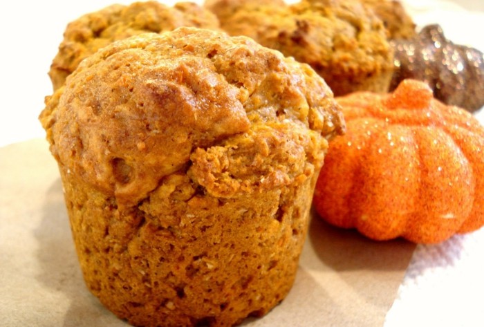 Grädda pumpaformade muffins