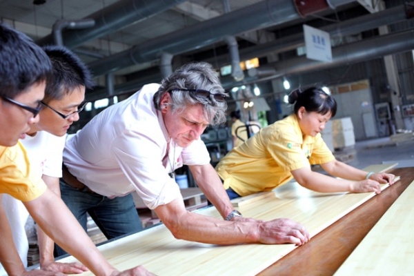 Bambu materialtillverkning optimerat trämaterial Moso företag Holland
