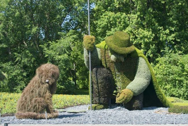 Trädgårdsskulptur Shepherd Botanical Garden Arboretum