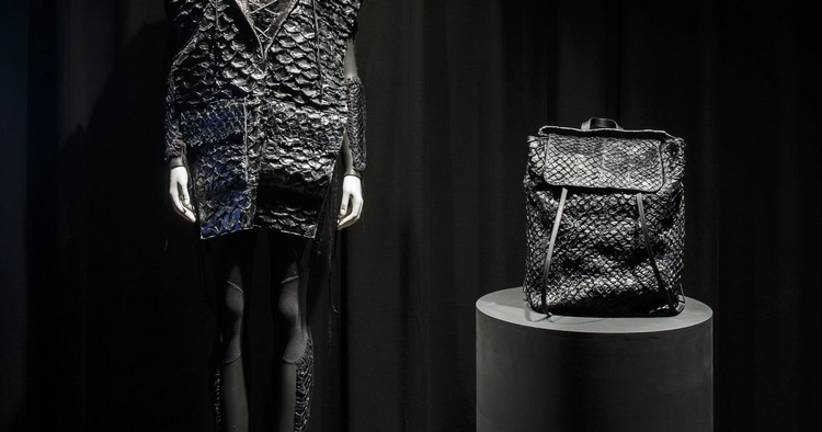 hållbara kläder fiskhud arapaima modeaccessoarer plagg designer ryggsäck