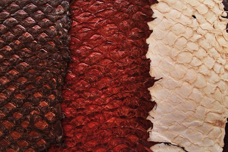 hållbara kläder fiskhud arapaima modeaccessoarer plagg miljövänligt material