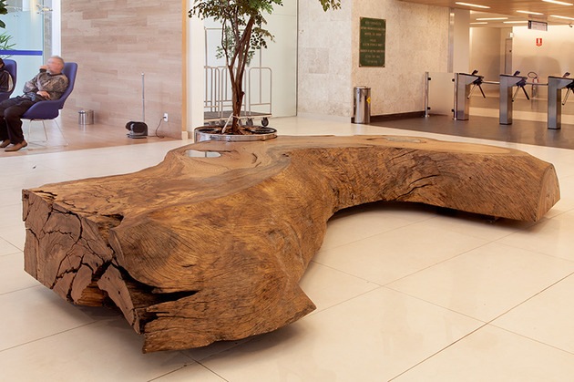 massivt trä bänkbit tora brasil design