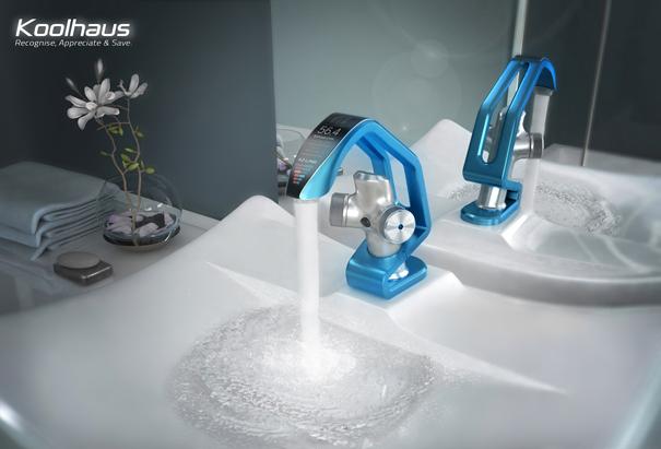 Koolhaus badrumsblandare sensor spara vatten koncept