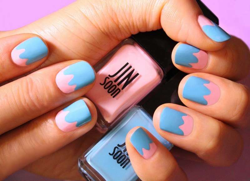Nail-Design-Gallery-Blue-Pink-Pattern-Ideas