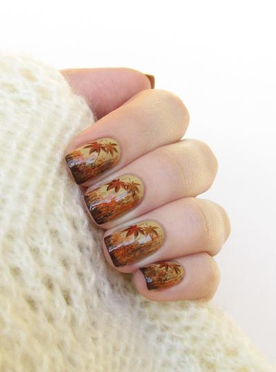nageldesign-höst-idéer-färger-motiv-broschyrer