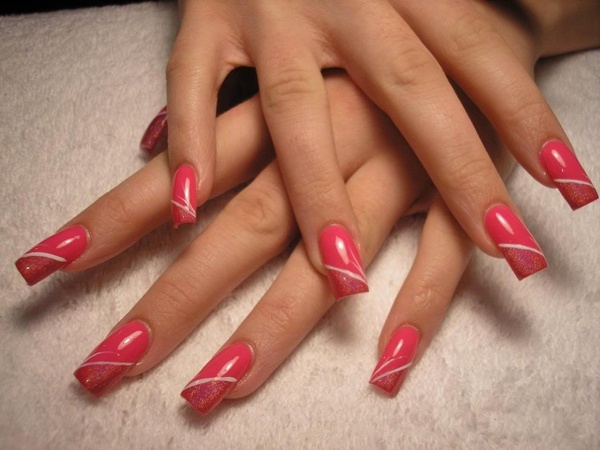 idéer-nagelkonst-design-raka-naglar-i-rosa