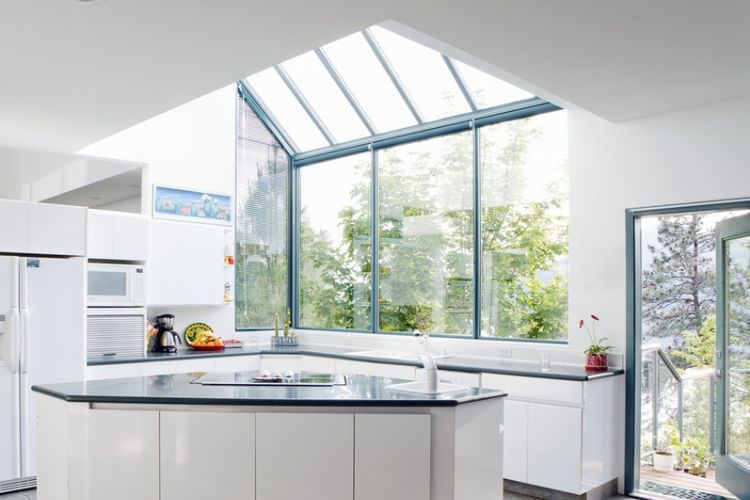 naturlig belysning inredning design utkast fönster glas ljus integrera fönster glas kök