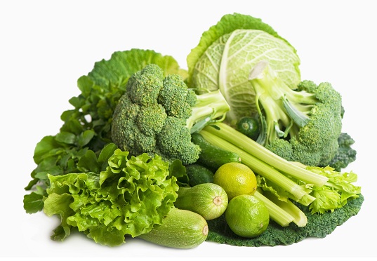 Πράσινα φυλλώδη λαχανικά για ξηρό δέρμα