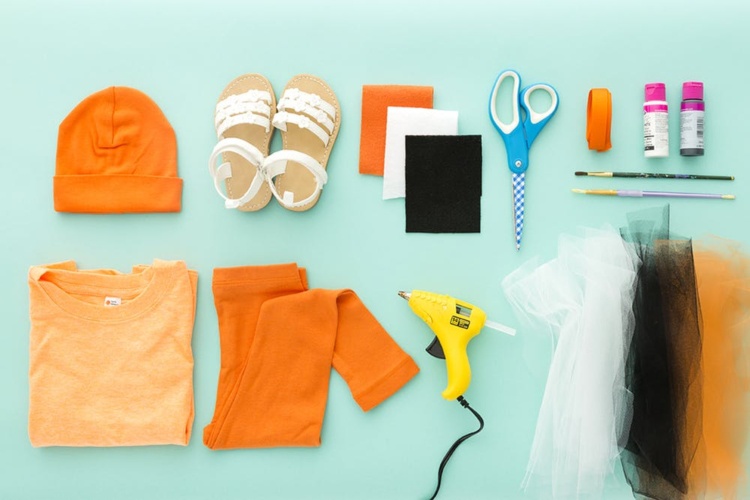 Gör Nemo -kostym själv Materialöversikt instruktioner