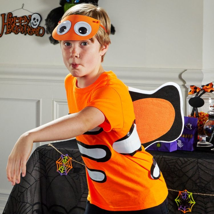 Nemo kostym t-shirt ränder googly ögon hatt