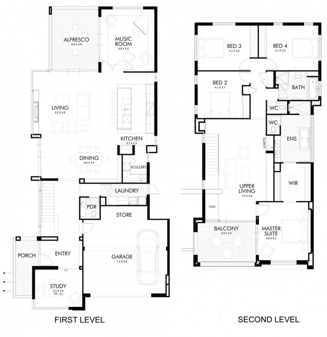 The-Medallion-modern-lägenhet-hus-planlösning