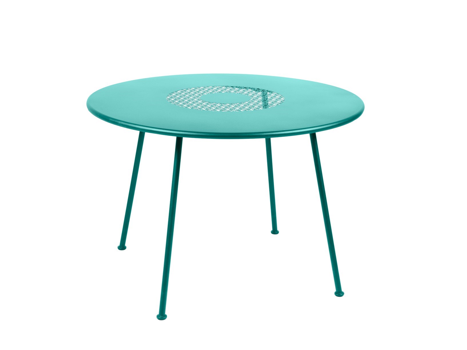 Lorette -bordet finns också i en rund version med en diameter på 110 cm