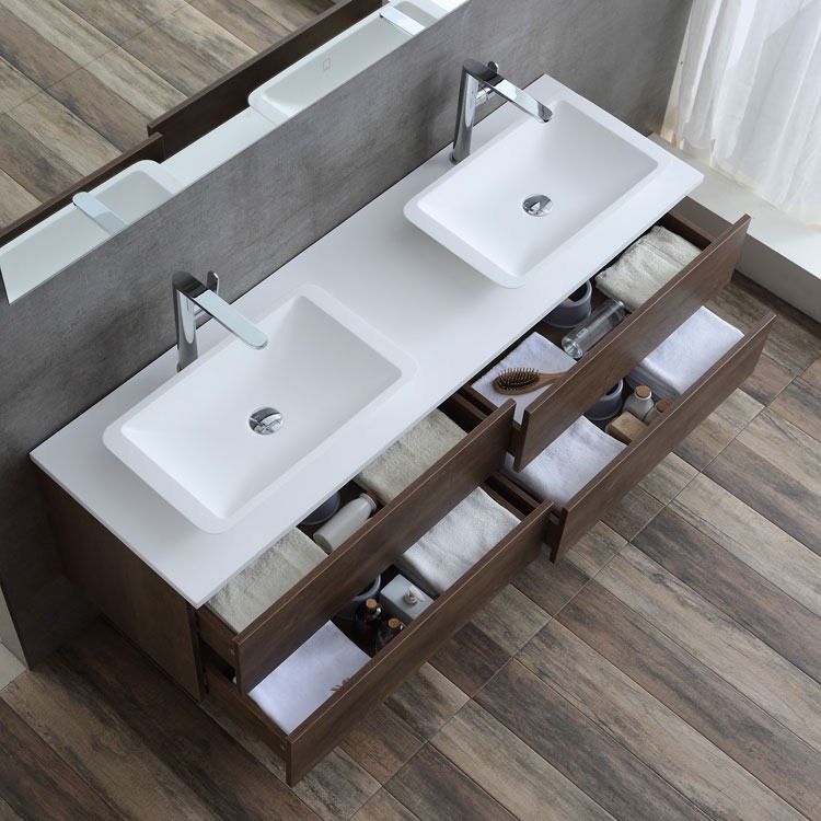 Inredning av ett nytt badrum badrum-möbler-set-moderna-dubbla handfat