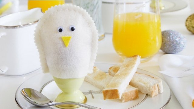 Kyckling påsk fira trevlig idé frukost familjer