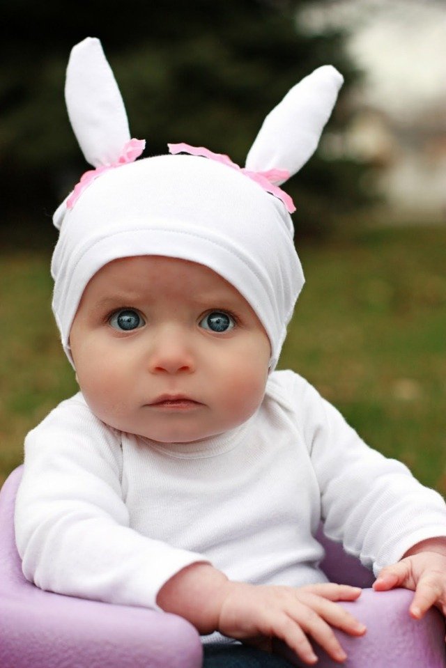 Barn påskhare öron baby hatt