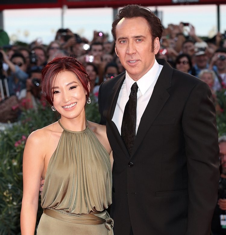 Nicolas Cage och före detta fru Alice Kim