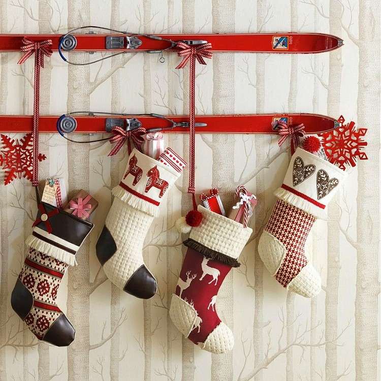 Jultomten stövlar tinker jul-olika-material-dekoration