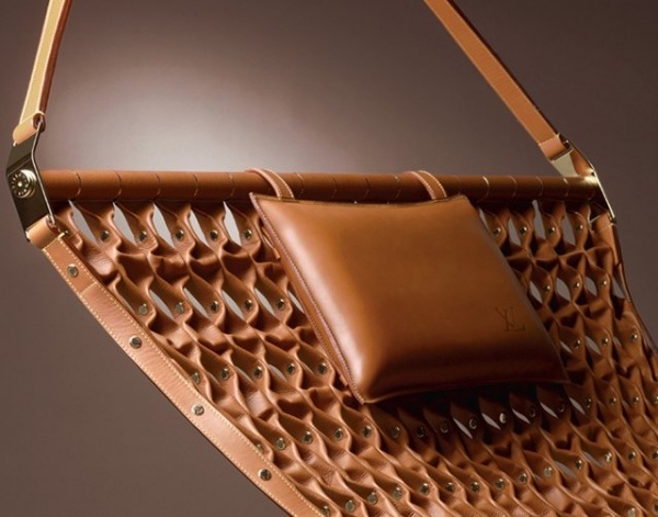 läderkuddar lyxiga designmöbler från louis vuitton