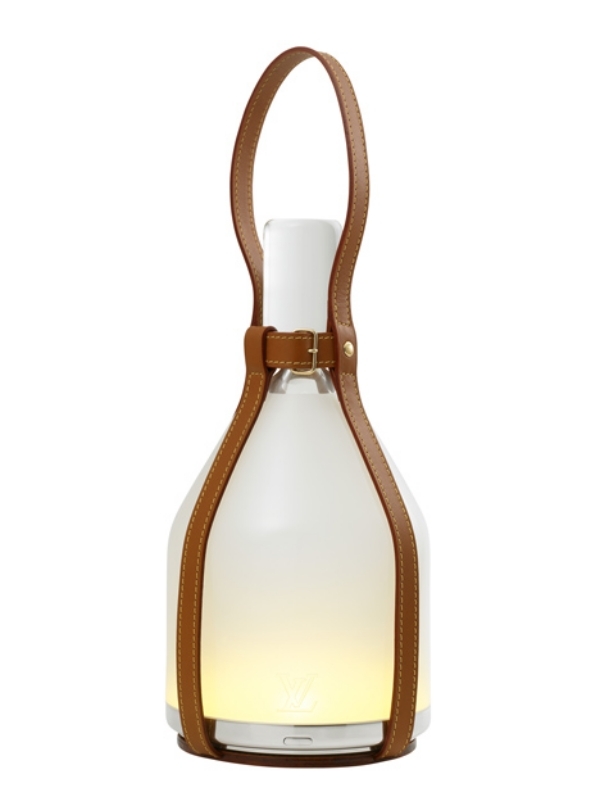 lamp läderhållare lyxig möbeldesign från louis vuitton