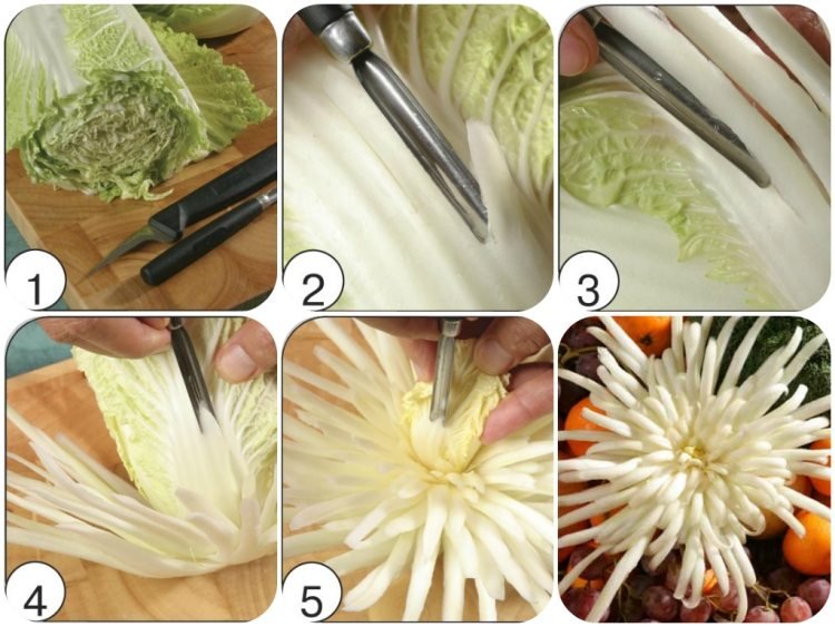 grönsaksnideri-instruktioner-kinakål-krysantemum