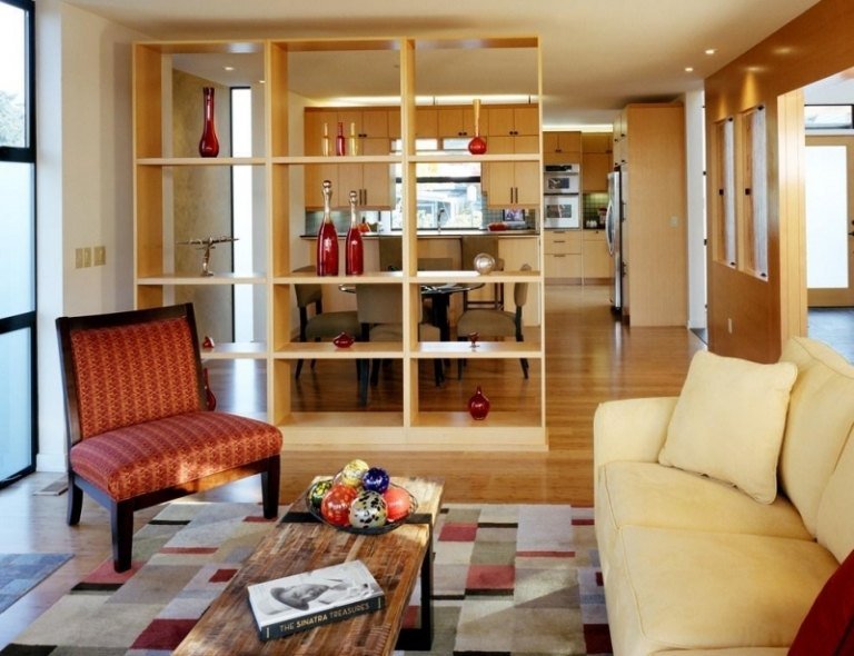 öppet-kök-modern-separat-design-hylla-idéer