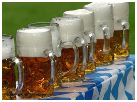 Oktoberfest festidéer dekoration ölmuggar