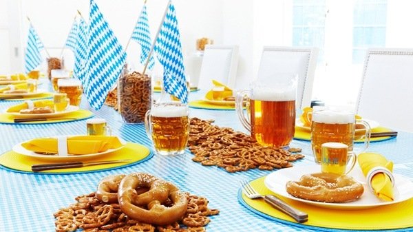 Oktoberfest festidéer bordsdekoration