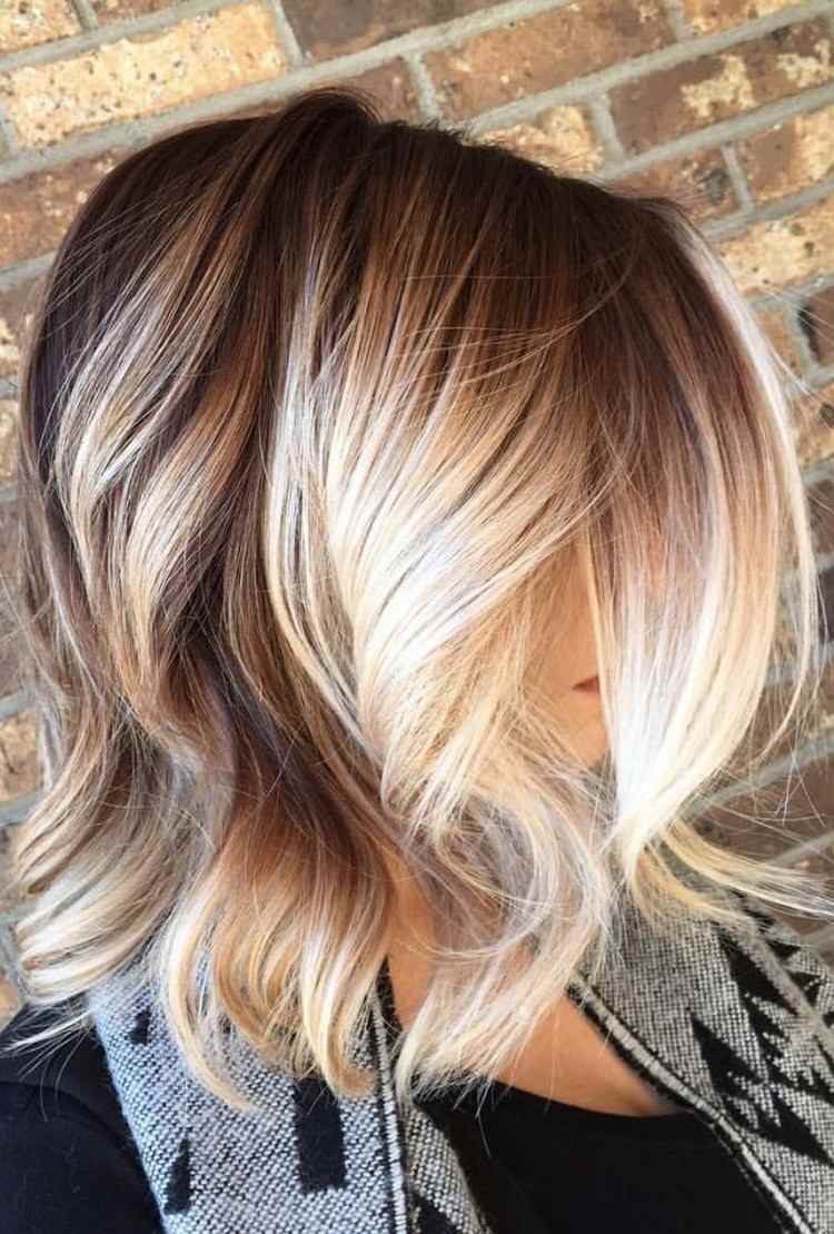 ombre-blond-idéer-balayage-bob-frisyr-damer