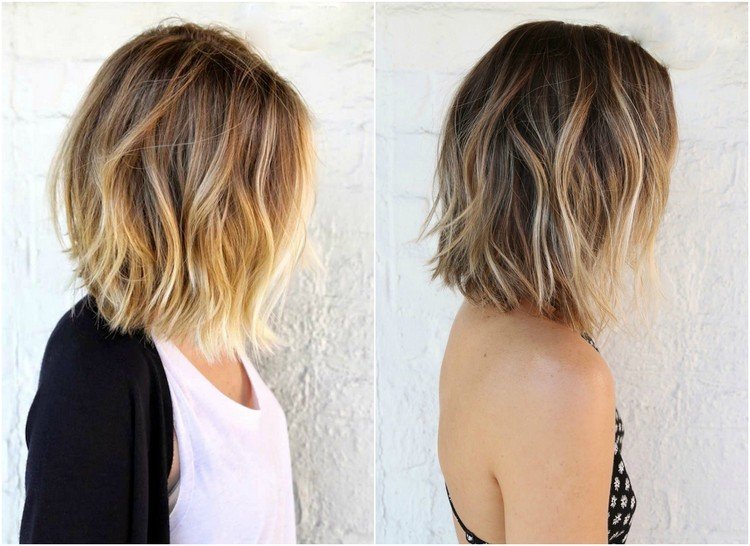 ombre-blond-bob-brun-blond-höjdpunkter