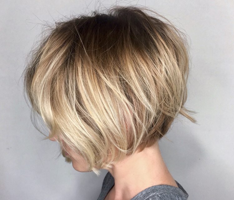 Ombre Bob -short-natural-blonde-volume-hairling