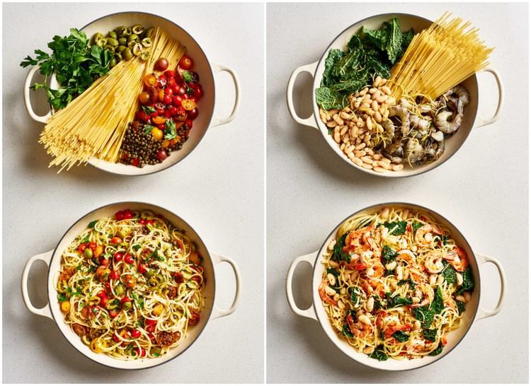En kruka pasta recept är snabba och enkla