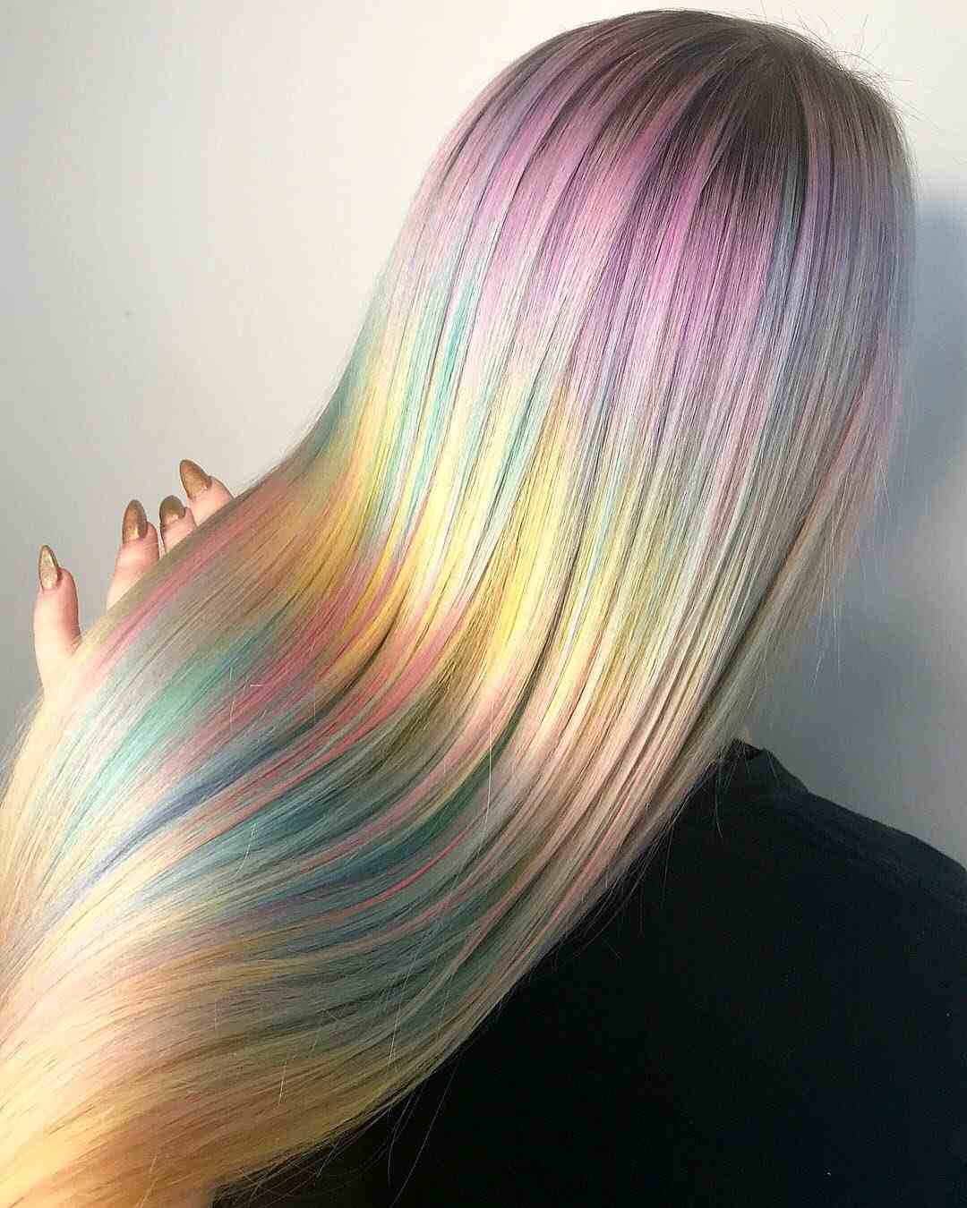 Opal Hair Fashion Trends Frisyrer Pastellfärger Långt hårstrender
